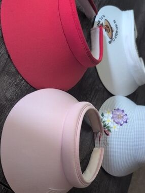 Lot Of 4 Womens Golf Vintage Visors
